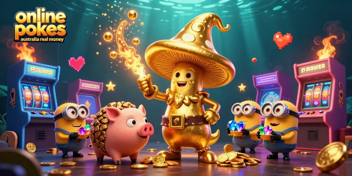 Experience thrilling action with the best online pokies Australia real money, featuring vibrant gaming scenes.